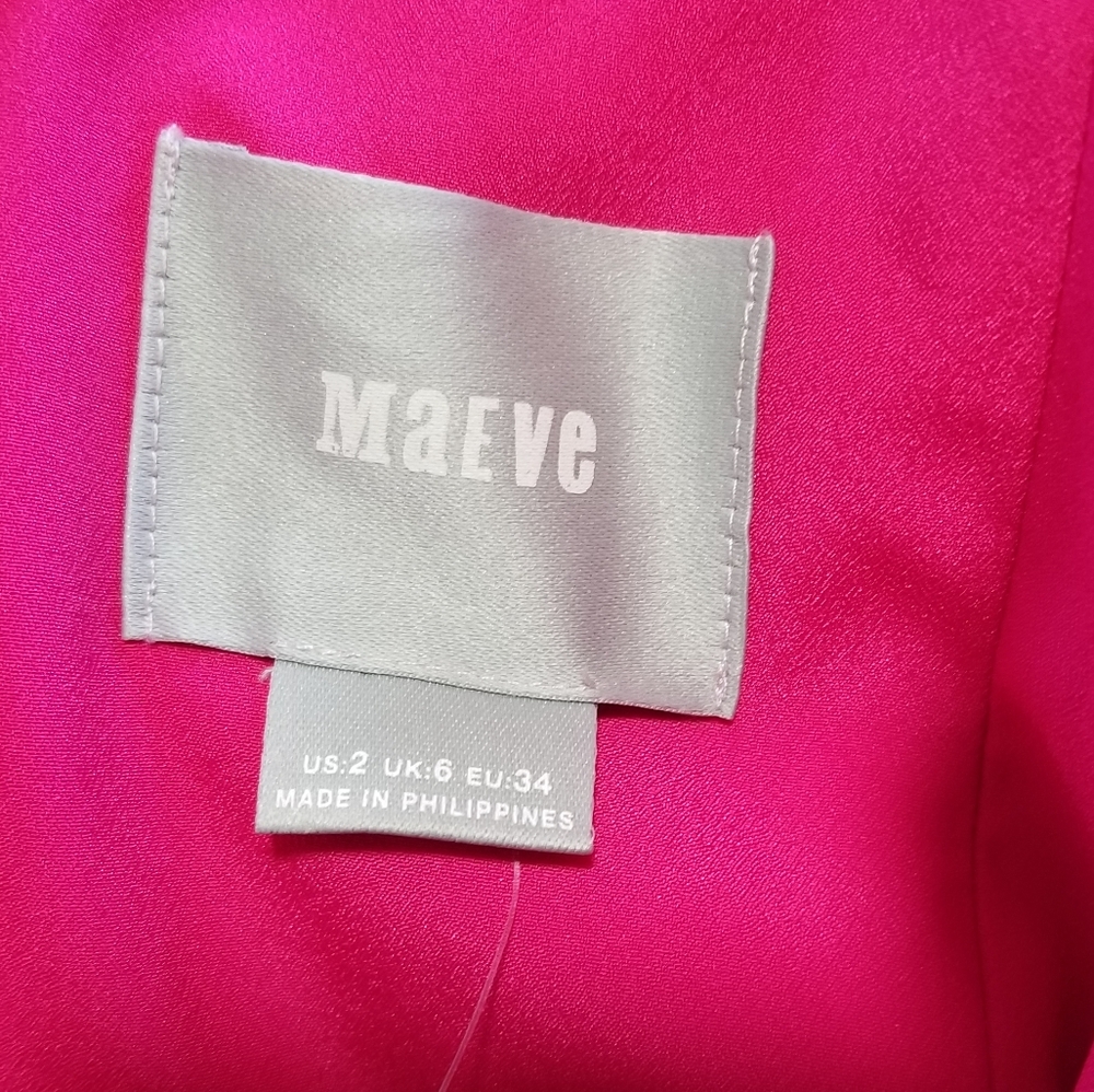 Meave Anthropologie $148 Pink Strapless Brin Jumpsuit By Meave Size 2 - Picture 9 of 16